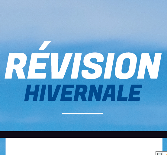 RÉVISION HIVERNALE